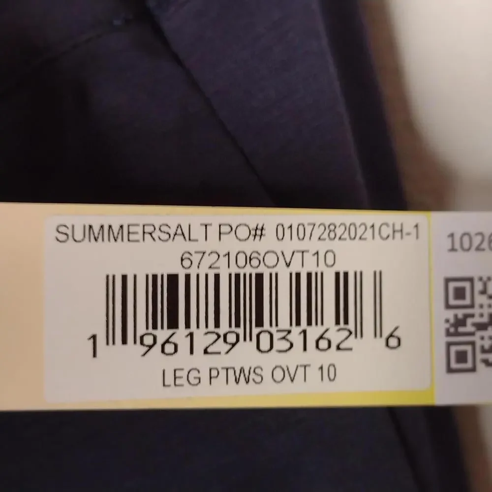 NWT Summersalt Women's Navy Blue Dress Pants Size 10